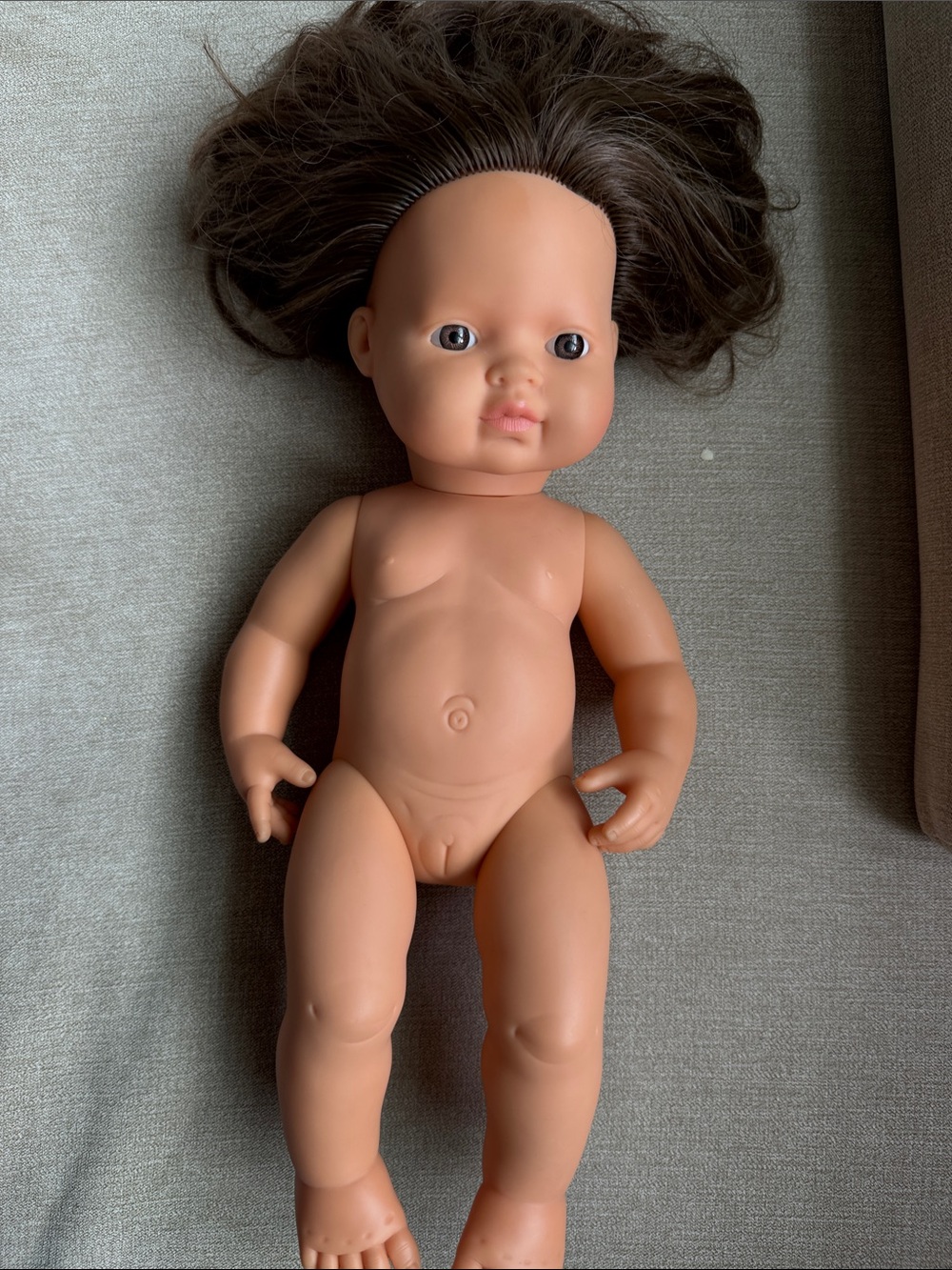 Miniland Brown-Haired Realistic Baby Doll